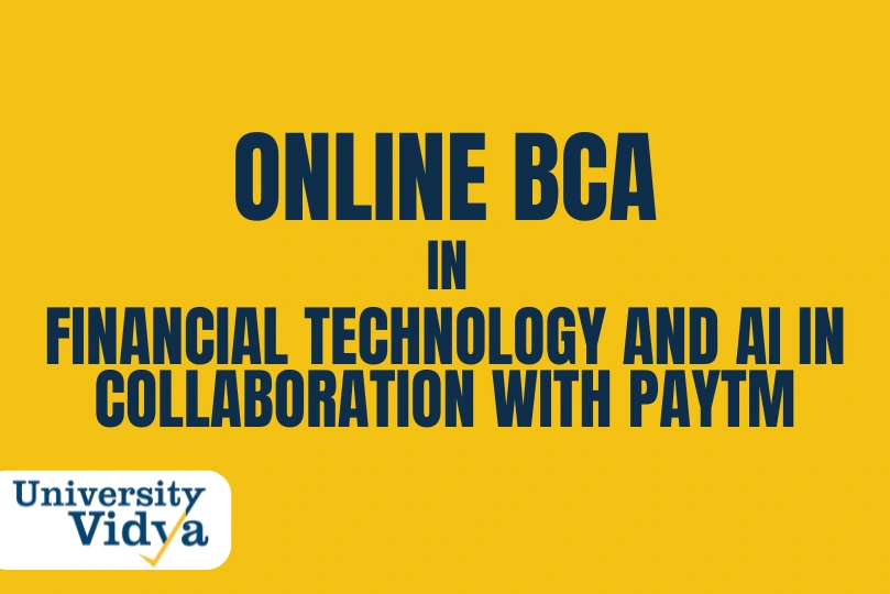 Online BCA in Financial Technology and AI in collaboration with paytm